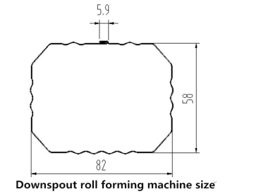 water downspout roll forming machine