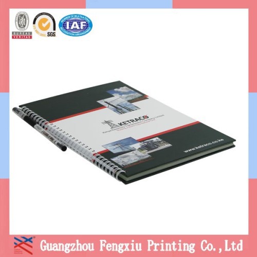 China Printer Kids Custom Hardcover Spiral Notebook Printing