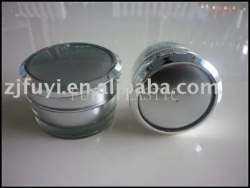 Taper acrylic cream jar for cosmetic packaging