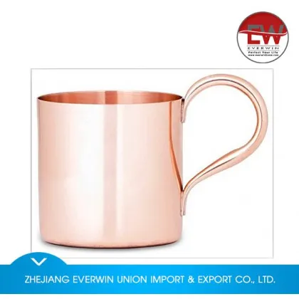 Best selling long lasting recycle material copper mug with good price