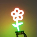 Flower pattern decorative LED light bulb