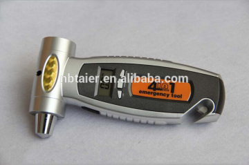 Multifunctional 4 in 1emergency tire gauge with emergency tool/Tire Pressure Measure/Tyre Gauge