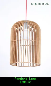indoor wooden pendant lamp