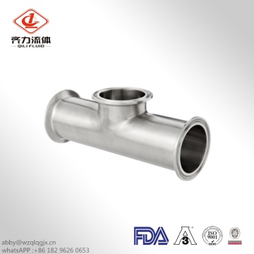 Clamped Sanitary Stainless Steel  Equal Tee