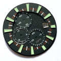 Reloj cronógrafo en relieve dial para el reloj del hombre