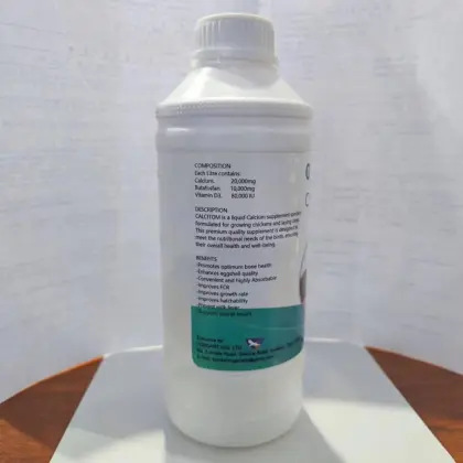 Animal oral liquid calcium and vitamin D3