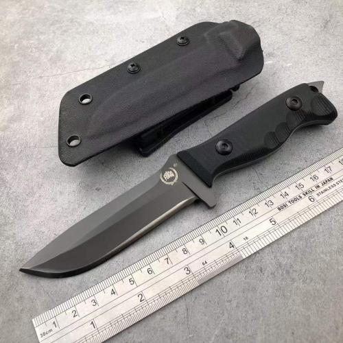 G10 handle small survival hunting knife with Kydex sheath