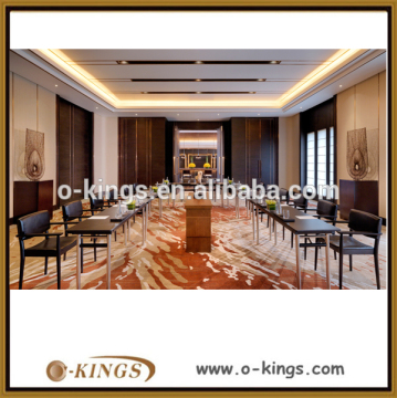 Modern hotel furniture simple table and chair set study room