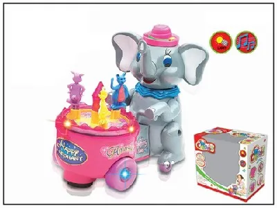 Electrical Toy B/O Carton Animal With Light (H6683005)