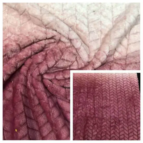 100%Polyester Flannel with Jacquard In Gradient Fabric