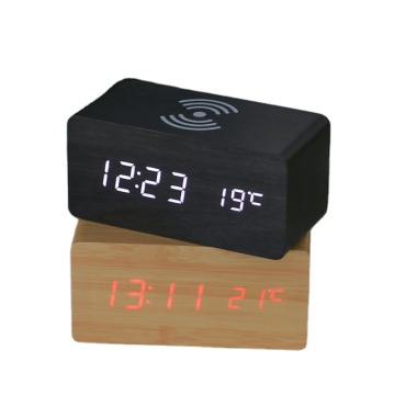  Portable Phone Charger Table Clock with 3 Alarm Settings