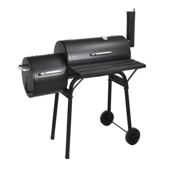 Factory Price Large barbecue oven with chimney grill outdoor charcoal oven BBQ Grill.