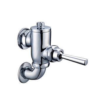 Brass Wall-Mounted Delay Valve - Water-Saving Handle Control