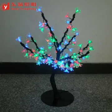 table decorate led mini cherry tree lights