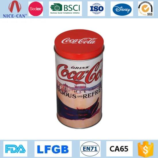 High Quality Cylinder Box Metal for Drinking Tins Package