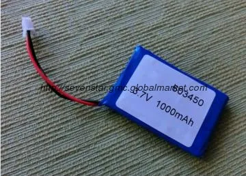3.7V 1000MAH 603450 lithium polymer battery