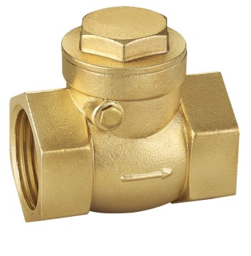 COVNA Bronze and Brass Swing Check Valve: Sizes DN25 (2 inches) and DN15 (1.5 inches), with 200 WOG FNPT Fitting