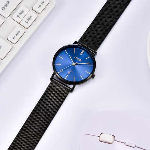 Wholesale simple shiny dial quartz watch men