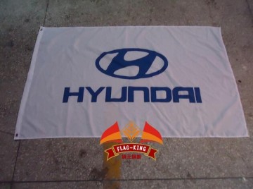 HYUNDAI car racing team flag HYUNDAI car club banner 90*150CM 100% polyster
