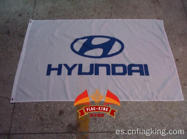 Bandera del equipo de carreras de coches HYUNDAI Bandera del club de coches HYUNDAI 90 * 150 CM 100% poliéster