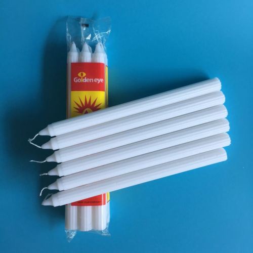 Cheap Price White Household Fluted Candles Velas