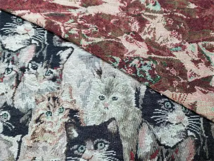 Polyester Cotton Yarn-Dyed Small Mat Woven Textile Fabric
