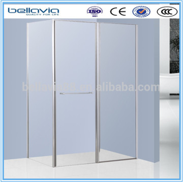 bathroom glass shower made in china 6mm clear /smoke/woven glass,6995square pivot doors shower enclosure,pivot shower stall,
