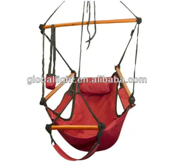Outdoor Indoor Hammock Hanging Chair Air Deluxe Sky Swing Chair Solid Wood 250lb