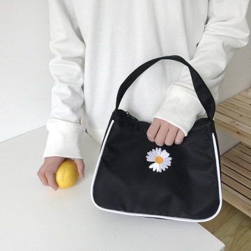 Tas Tangan Kecil Daisy Embroidery Tote Ladies &#39;Vintage