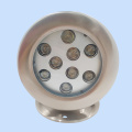 304SS 9watt 145 * 155mm IP68 Underwater Spot Light