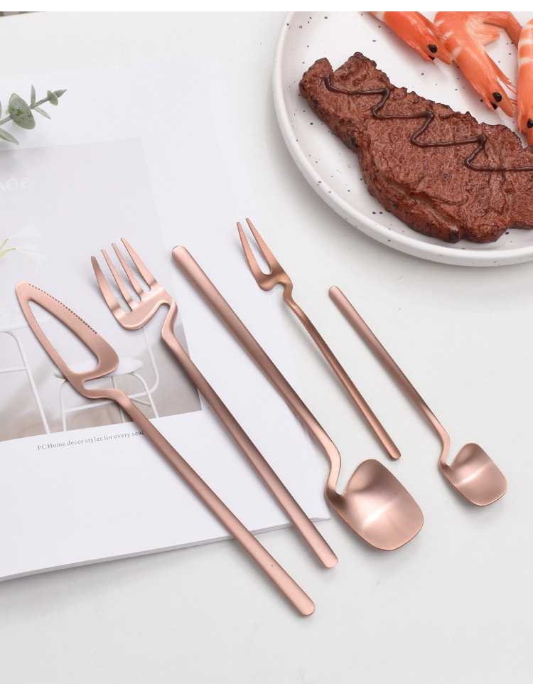 Stainless Steel Tableware Hanging Cup Fork Spoon