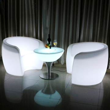 Rechargeable Lithium Battery Powered EU Charger Night Bar Single Seater Sofa Chair
