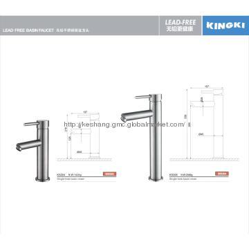 Stainless Steel 304# Single Lever Basin Faucet