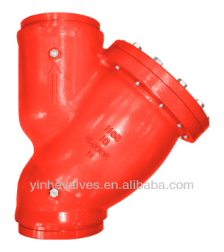 Ul Listed Groove to Groove Y Strainer