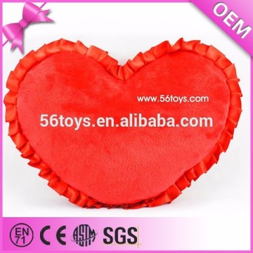 Logo printed embroider wholesale plush toy from china, plush wedding gifts, heart shape plush