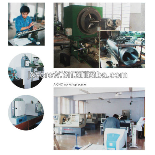 สกรูบาร์เรลสำหรับเครื่องทำรองเท้า PVC/TPR/EVA