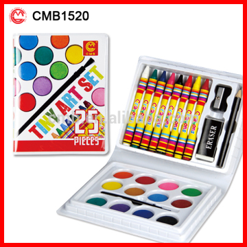 Popular High Quality Crayons with Mini Watercolor Paint