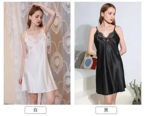 Sexy Faux Silk Satin Pajamas for Women