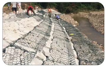 Hot-dip galvanized gabion box/heavy hexagonal mesh