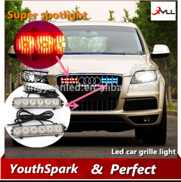 rc 4x4 offroad LED Car Grille Light auto Cars Front storbe led lights emergency flashing grille light