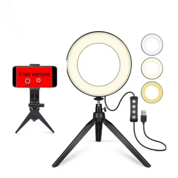 6 Inch Photography Ring Light - Hot Sale: Selfie and Live Video Lighting with Tripod Stand