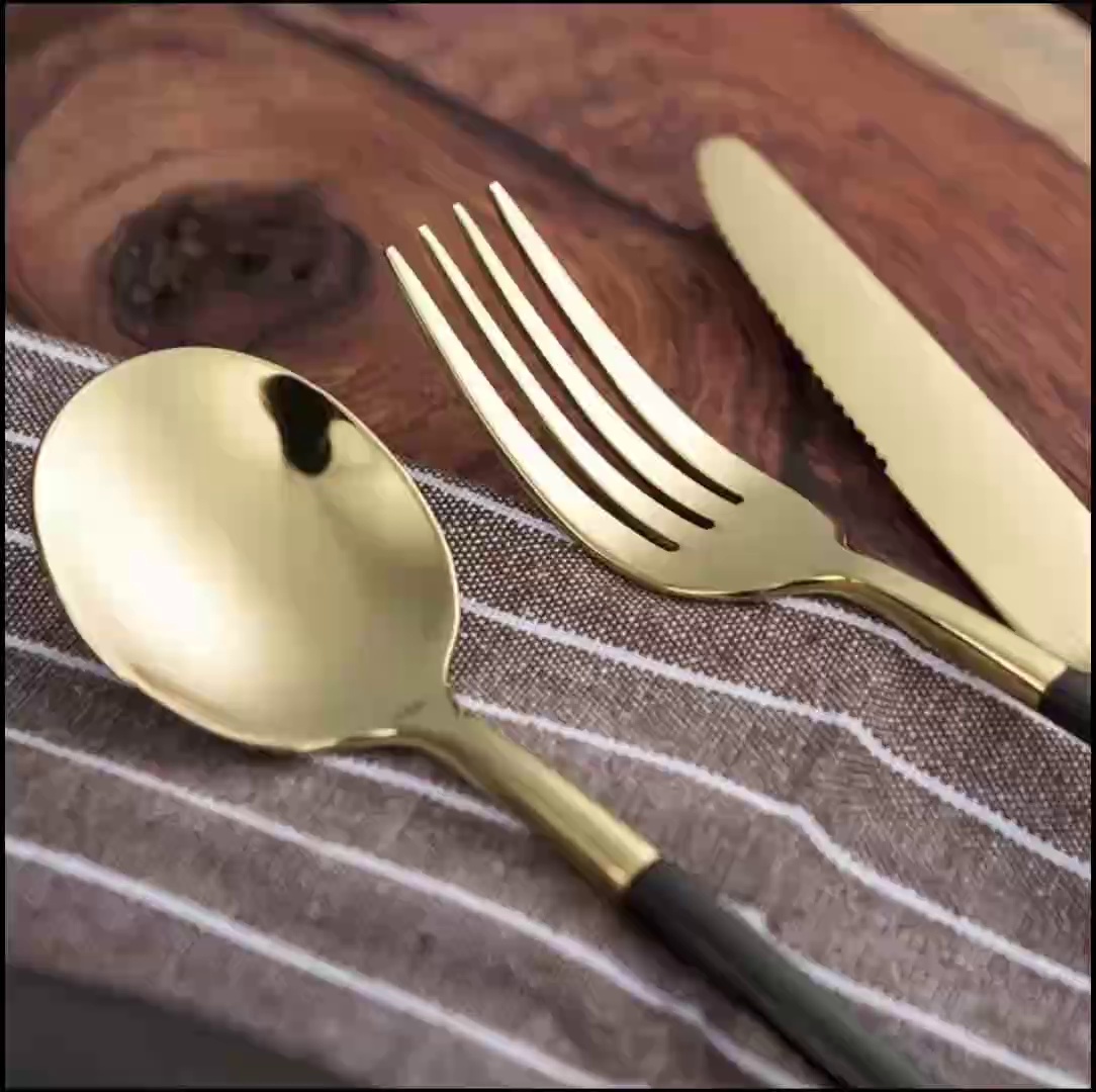 Mid-end knife fork spoon set