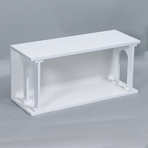 Elegantes unidades de estanterías de madera para organización domiciliaria