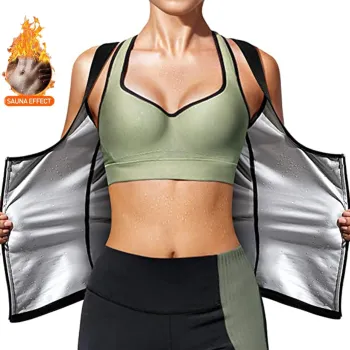 Sweat Waist Trainer Shaper Vest with Zipper for Workouts