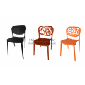 New-style plastic chair with 3-back plate designs mold