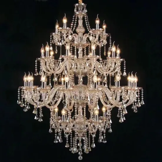 Luxury Cognac Color Glass Crystal Custom-Made Chandelier Lights