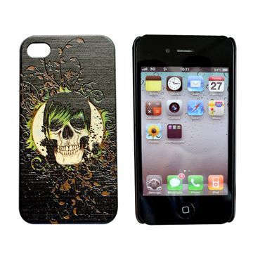 Plastic Snap-on Case for iPhone 4/4S, with Laser Engraved Design and Soft Rubber Oil Finish