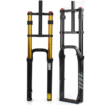 26 Inch Double Shoulder Air Gas Suspension Magnesium Alloy Spread 135mm Fat Tire Bike with 4.0\" Fat Snow Beach Wheel Fork