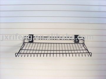 slatwall basket shelf