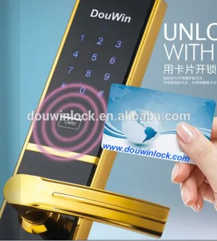 Key card lock for wooden door smart lock for wooden home door